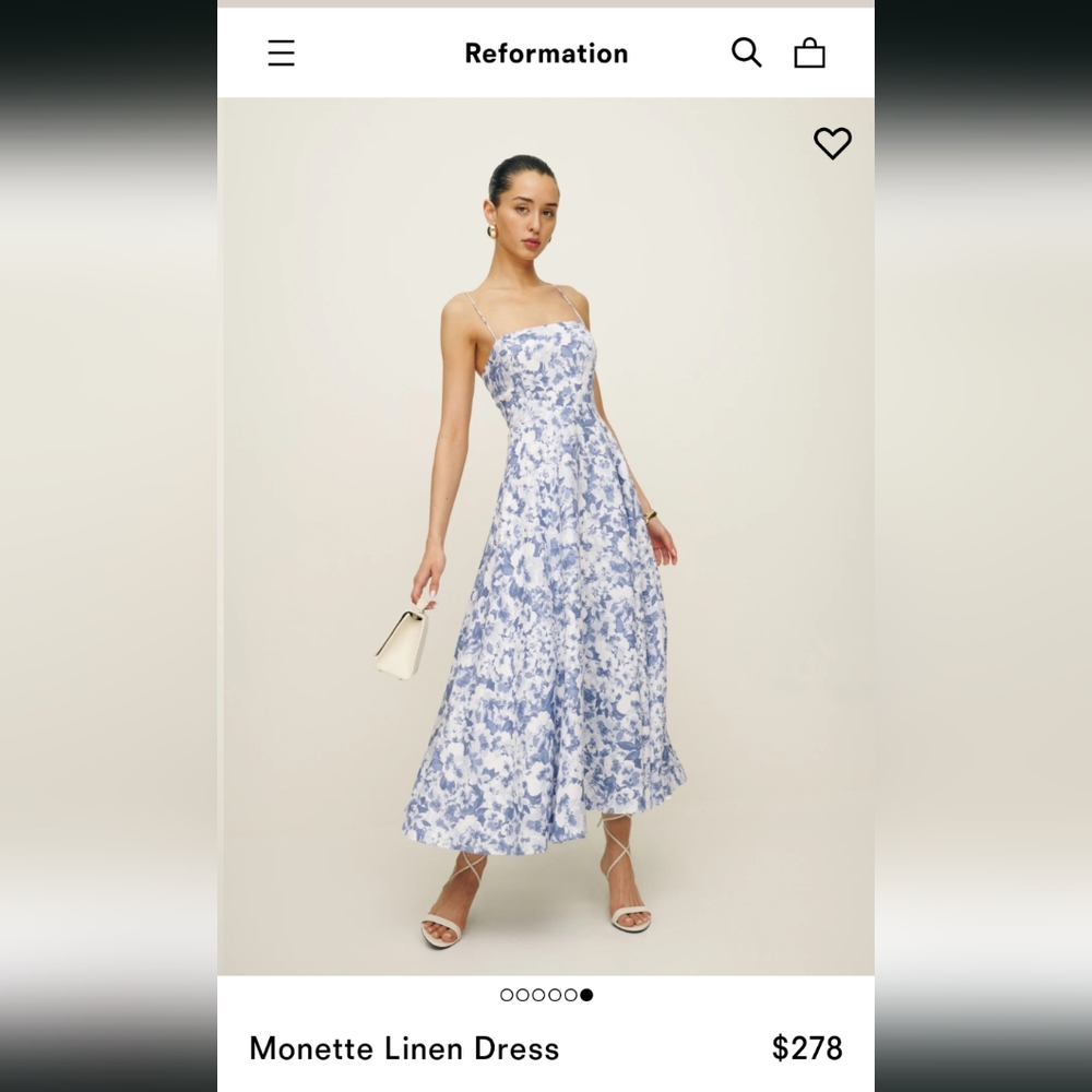 Reformation Monette Linen Dress